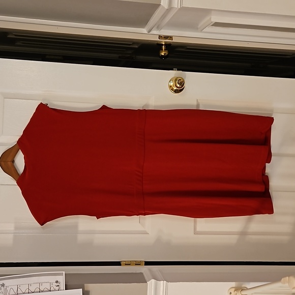 Allen B. Red Dress, sz xl - Picture 2 of 5
